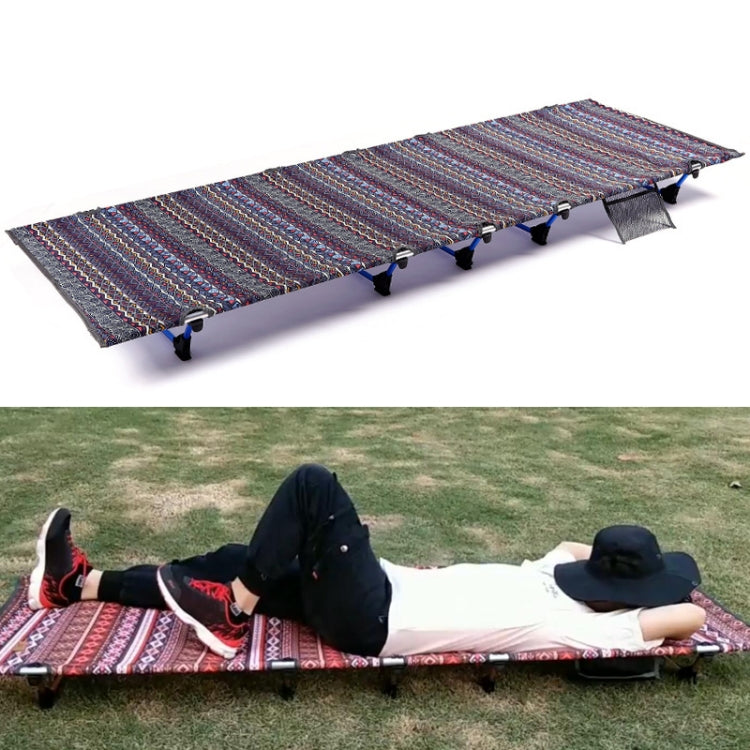 Outdoor Folding Camping Mat Single Bed Portable Aluminium Alloy Sleeping Bed, Size: 180x61x14cm