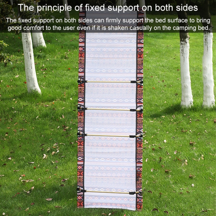 Outdoor Folding Camping Mat Single Bed Portable Aluminium Alloy Sleeping Bed, Size: 180x61x14cm