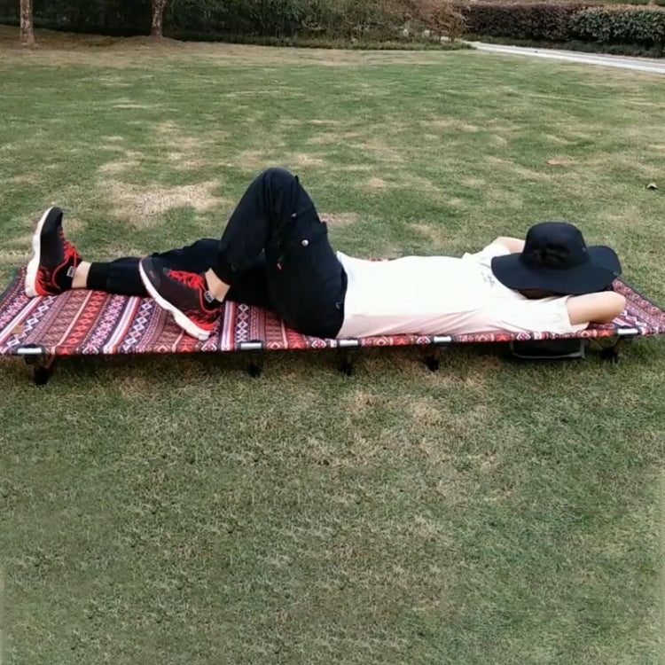 Outdoor Folding Camping Mat Single Bed Portable Aluminium Alloy Sleeping Bed, Size: 180x61x14cm