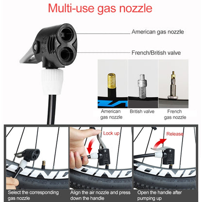 HONOR A380C Household Car Motocycle Bicycle Inflatable Cylinder Air Pump, A380C