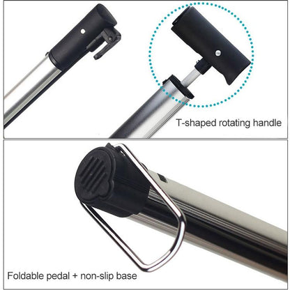 HONOR MP3128 Mini Portable Bicycle Aluminum Alloy Inflatable Cylinder Air Pump, MP3128