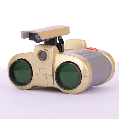 Children Night Vision Device 4X30 Binoculars with Lights Adjustable Focus Telescope, Green Film, 4X30, Green Film
