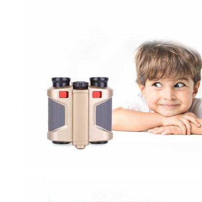 Children Night Vision Device 4X30 Binoculars with Lights Adjustable Focus Telescope, Green Film, 4X30, Green Film
