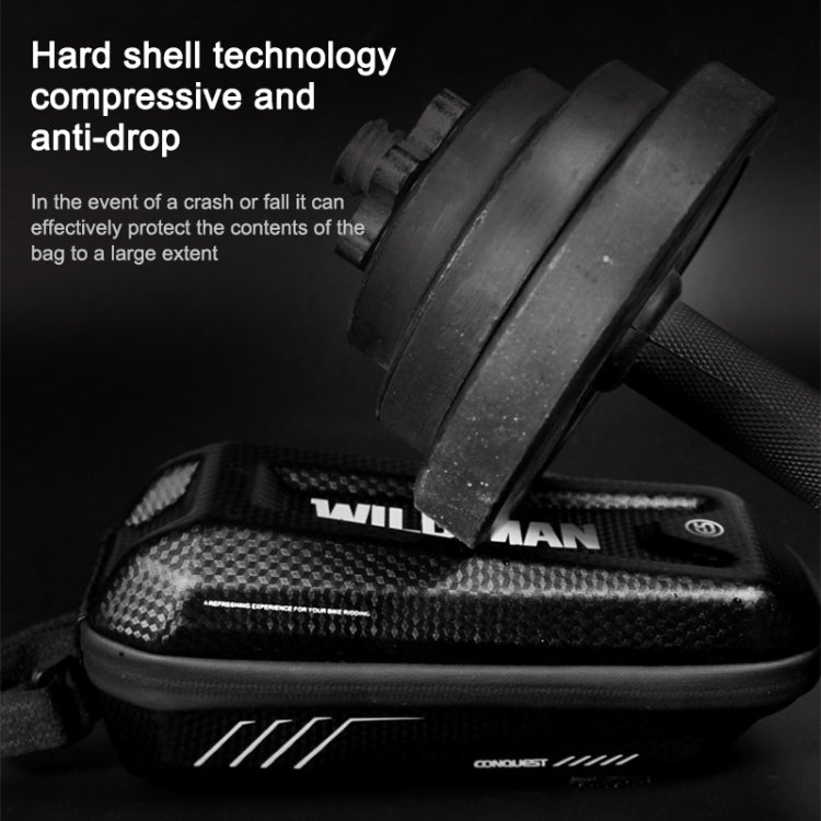 WILD MAN E5 Waterproof Front Bag MTB Large Capacity Bicycle Tube Bag Riding Accessories, E5