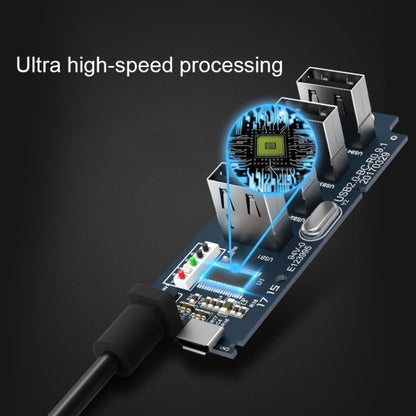 ORICO W5P-U3-100 4-Port USB 3.0 Desktop HUB with 100cm Micro USB Cable Power Supply, W5P-U3-100 Black