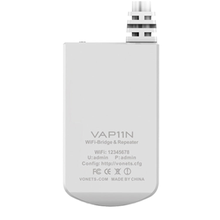 VONETS VAP11N Mini WiFi 300Mbps Repeater WiFi Bridge, Best Partner of IP Device / IP Camera / IP Printer / XBOX / PS3 / IPTV / Skybox, VAP11N