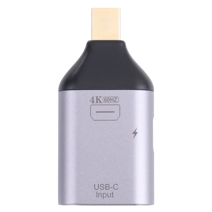 2 in 1 4K 60Hz Mini DP Male to USB-C / Type-C Charging + USB-C / Type-C Female Adapter, Mini DP