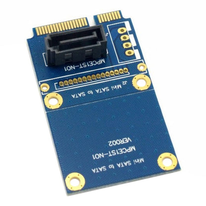 MINI SATA to 7 Pin SATA Mini PCI-E HDD Hard Disk Drive Expansion Adapter Card