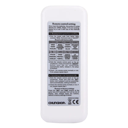 CHUNGHOP K-630E Universal LCD Air-Conditioner Remote Controller, K-630E