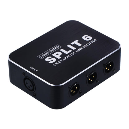 B866 1 XLR Split Horizontal Parallel Distributor, 1 Input and 6 Output