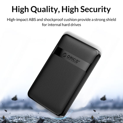 ORICO 2577U3-V1 Grid Texture Design 2.5 inch USB3.0 Micro-B Hard Drive Enclosure Box, 2577U3-V1