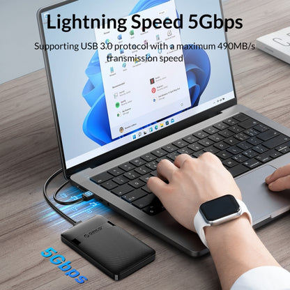 ORICO 2577U3-V1 Grid Texture Design 2.5 inch USB3.0 Micro-B Hard Drive Enclosure Box, 2577U3-V1