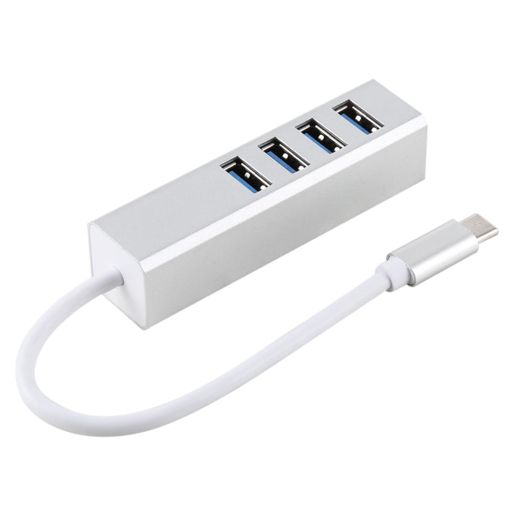 5Gbps Super Speed Self / Bus Power 4 Ports USB 3.0 to USB-C / Type-C HUB Converter, Type-C