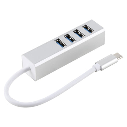 5Gbps Super Speed Self / Bus Power 4 Ports USB 3.0 to USB-C / Type-C HUB Converter, Type-C