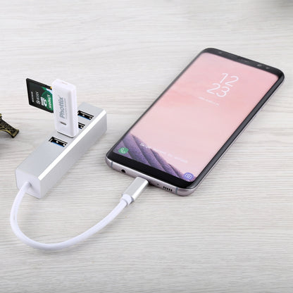 5Gbps Super Speed Self / Bus Power 4 Ports USB 3.0 to USB-C / Type-C HUB Converter, Type-C