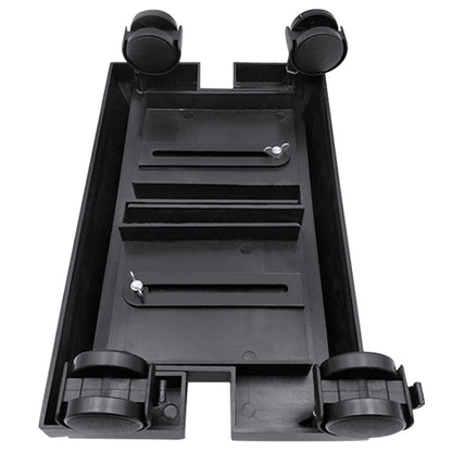 Computer Mainframe Host Adjustable Bracket  with Wheel, Size: S, H Type (Black), H Type (White)