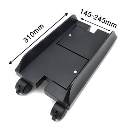 Computer Mainframe Host Adjustable Bracket  with Wheel, Size: S, H Type (Black), H Type (White)