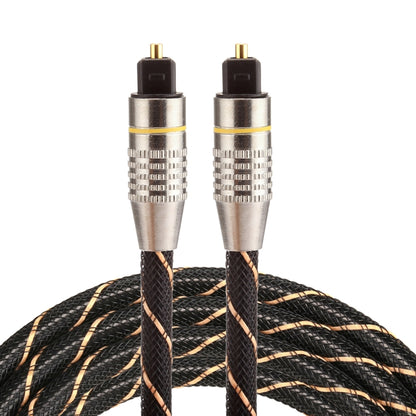 1.5m OD6.0mm Gold Plated Metal Head Woven Net Line Toslink Male to Male Digital Optical Audio Cable, Length: 1.5m