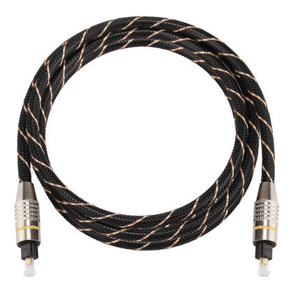 1.5m OD6.0mm Gold Plated Metal Head Woven Net Line Toslink Male to Male Digital Optical Audio Cable, Length: 1.5m