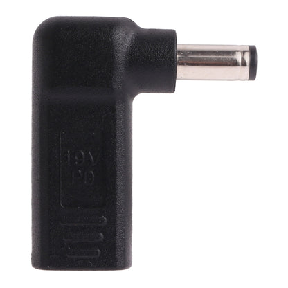 USB-C / Type-C Female to 5.5 x 2.1mm Male Plug Elbow Adapter Connector, 5.5 x 2.1mm Elbow