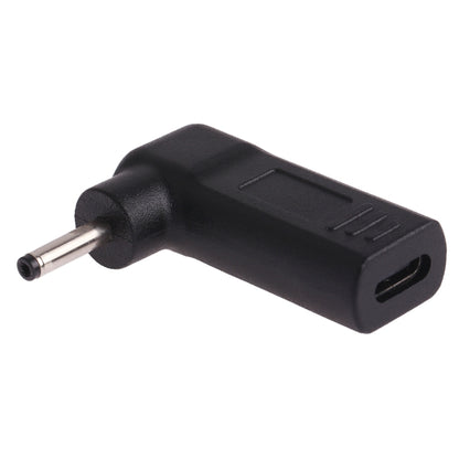 USB-C / Type-C Female to 3.0 x 1.1mm Male Plug Elbow Adapter Connector, 3.0 x 1.1mm Elbow