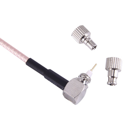 15cm F Female to TS9 + CRC9 RG316 Cable, TS9 90° Elbow to F Female