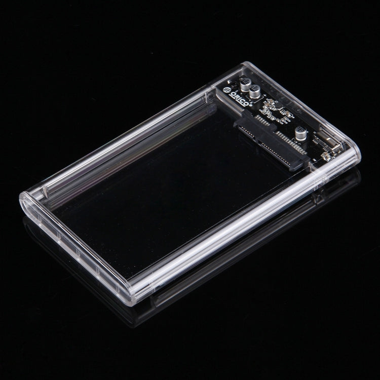 ORICO 2139U3-CR USB3.0 Transparent External Hard Disk Box Storage Case for 9.5mm 2.5 inch SATA HDD / SSD, USB 3.0 (2.5 inch)