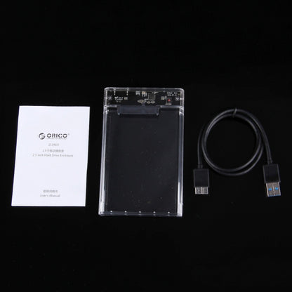 ORICO 2139U3-CR USB3.0 Transparent External Hard Disk Box Storage Case for 9.5mm 2.5 inch SATA HDD / SSD, USB 3.0 (2.5 inch)