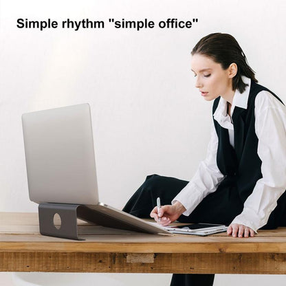 Aluminum Cooling Stand for Laptop, Suitable for Mac Air, Mac Pro,  iPad, and Other 11-17 inch Laptops, Aluminum Stand Grey