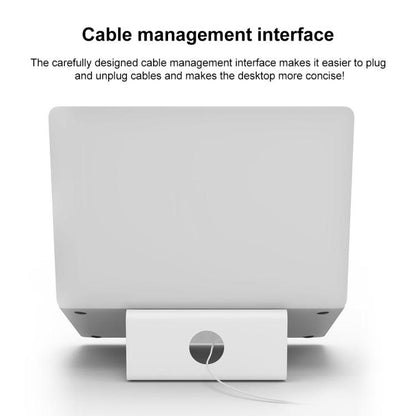 Aluminum Cooling Stand for Laptop, Suitable for Mac Air, Mac Pro,  iPad, and Other 11-17 inch Laptops, Aluminum Stand Grey