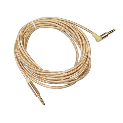 AV01 3.5mm Male to Male Elbow Audio Cable, Length: 3m, 3m