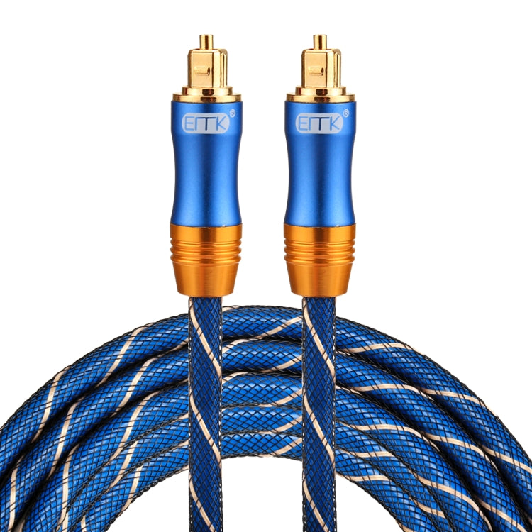 EMK LSYJ-A 3m OD6.0mm Gold Plated Metal Head Toslink Male to Male Digital Optical Audio Cable, Length: 3m