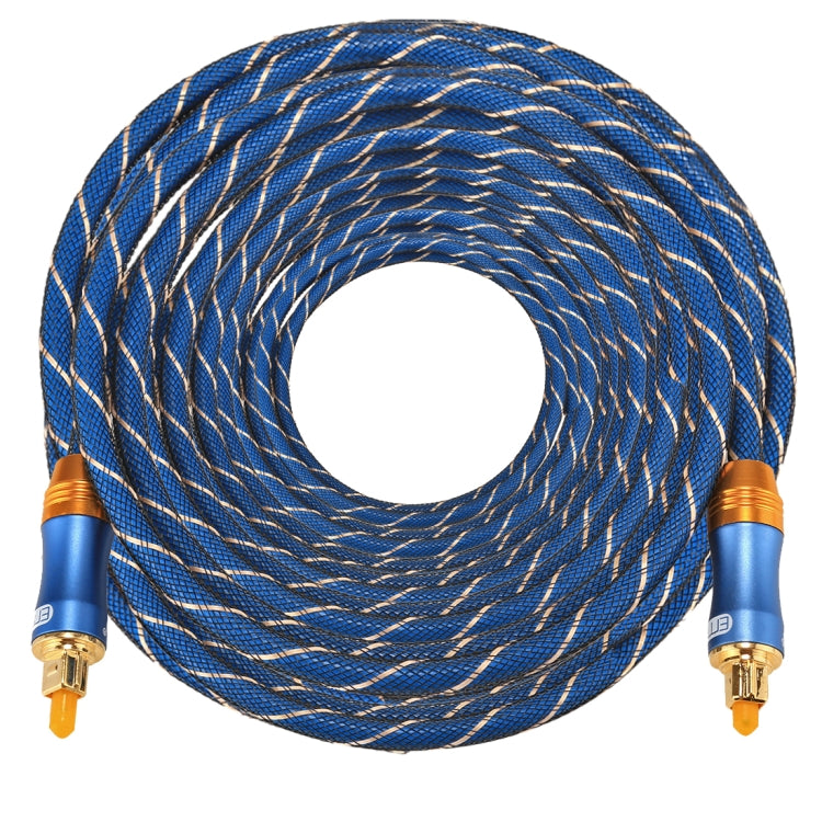 EMK LSYJ-A 25m OD6.0mm Gold Plated Metal Head Toslink Male to Male Digital Optical Audio Cable, Length: 25m