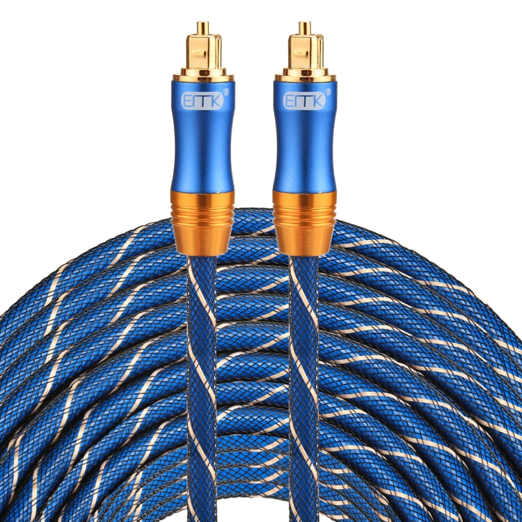 EMK LSYJ-A 30m OD6.0mm Gold Plated Metal Head Toslink Male to Male Digital Optical Audio Cable, Length: 30m