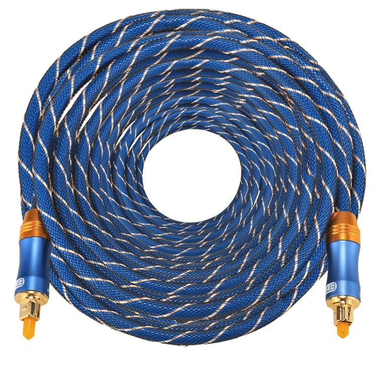 EMK LSYJ-A 30m OD6.0mm Gold Plated Metal Head Toslink Male to Male Digital Optical Audio Cable, Length: 30m