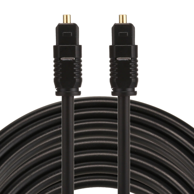 EMK 10m OD4.0mm Toslink Male to Male Digital Optical Audio Cable, Length: 10m
