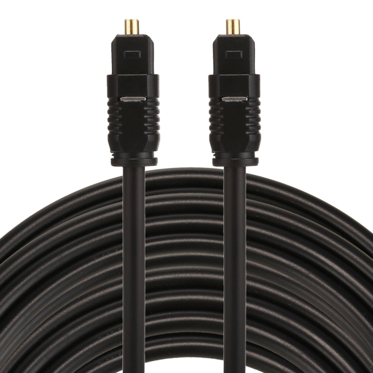 EMK 15m OD4.0mm Toslink Male to Male Digital Optical Audio Cable, Length: 15m