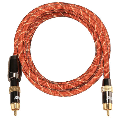 EMK TZ/A 2m OD8.0mm Gold Plated Metal Head RCA to RCA Plug Digital Coaxial Interconnect Cable Audio / Video RCA Cable, Length: 2m