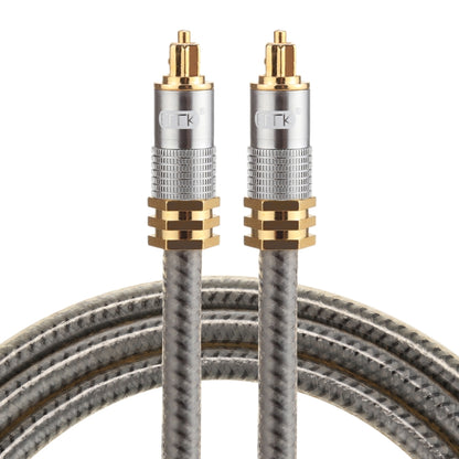EMK YL-A 1m OD8.0mm Gold Plated Metal Head Toslink Male to Male Digital Optical Audio Cable, Length: 1m