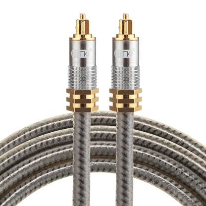 EMK YL-A 1.5m OD8.0mm Gold Plated Metal Head Toslink Male to Male Digital Optical Audio Cable, Length: 1.5m