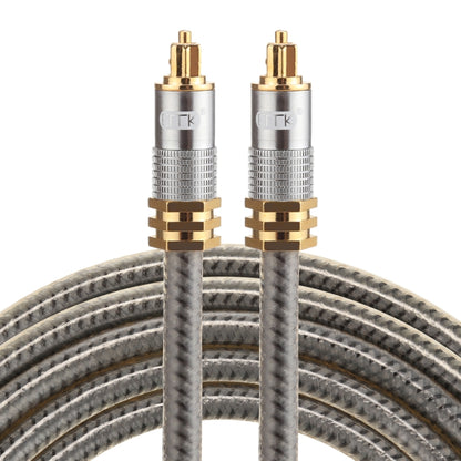 EMK YL-A 2m OD8.0mm Gold Plated Metal Head Toslink Male to Male Digital Optical Audio Cable, Length: 2m