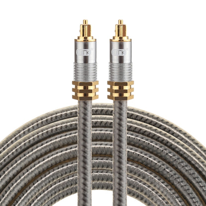 EMK YL-A 5m OD8.0mm Gold Plated Metal Head Toslink Male to Male Digital Optical Audio Cable, Length: 5m