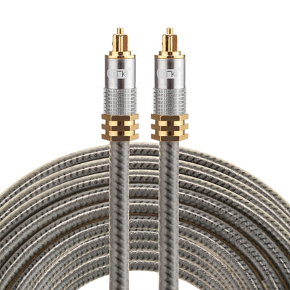 EMK YL-A 10m OD8.0mm Gold Plated Metal Head Toslink Male to Male Digital Optical Audio Cable, Length: 10m