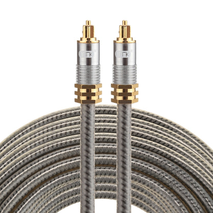 EMK YL-A 15m OD8.0mm Gold Plated Metal Head Toslink Male to Male Digital Optical Audio Cable, Length: 15m