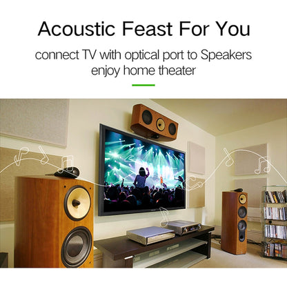 EMK YL-A 15m OD8.0mm Gold Plated Metal Head Toslink Male to Male Digital Optical Audio Cable, Length: 15m