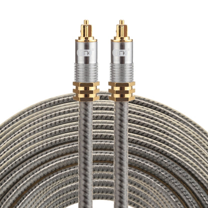 EMK YL-A 20m OD8.0mm Gold Plated Metal Head Toslink Male to Male Digital Optical Audio Cable, Length: 20m