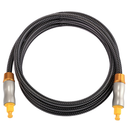 1.5m OD6.0mm Gold Plated Metal Head Woven Line Toslink Male to Male Digital Optical Audio Cable, Length: 1.5m