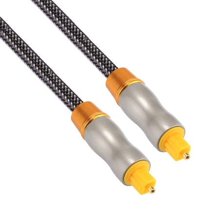 3m OD6.0mm Gold Plated Metal Head Woven Line Toslink Male to Male Digital Optical Audio Cable, Length: 3m