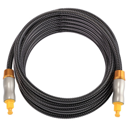 3m OD6.0mm Gold Plated Metal Head Woven Line Toslink Male to Male Digital Optical Audio Cable, Length: 3m