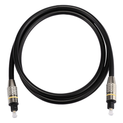 1m OD6.0mm Nickel Plated Metal Head Toslink Male to Male Digital Optical Audio Cable, Length: 1m